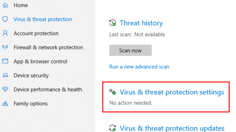 virus and threats